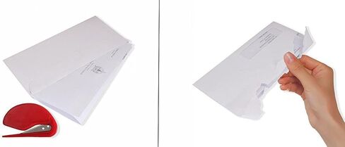 مجموعة مكونة من 4 قطع (ألوان حمراء بالكامل) من أداة تقطيع الأظرف الأكثر كفاءة في العالم in Kuwait