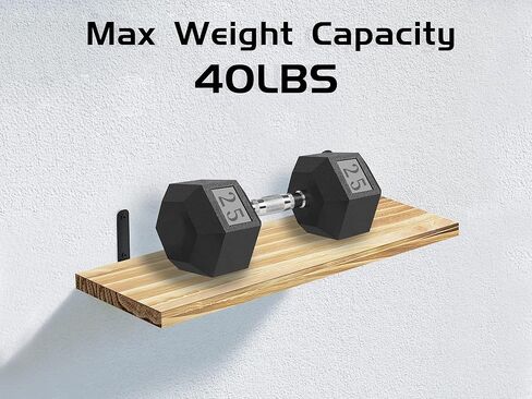 أرفف عائمة 2 في 1 من Szkiuqe، أرفف حمام مع سلة تخزين، أرفف خشبية ريفية مثبتة على الحائط، ديكور جدار المزرعة لغرفة النوم والمطبخ وغرفة المعيشة والنباتات - أسود in Kuwait