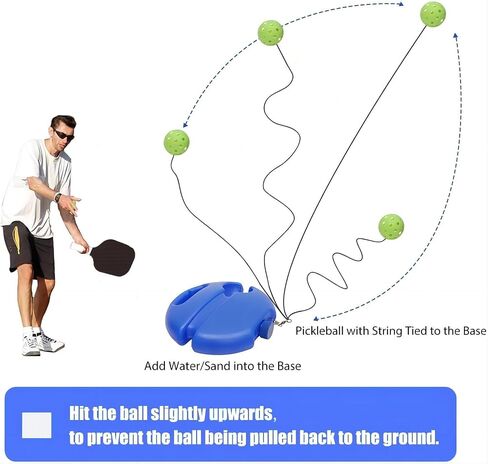 Tennis Trainer,Trainer Rebound Ball,Tools with Rope for Pickleball Training,for Pickleball Trainer Ball with String,Training Tool for Adults or Kids Beginners in Saudi Arabia