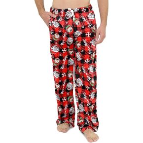 Rick and Morty Pajama Pants for Men, Plush Fleece Character Sleepwear, Rick & Morty Adult Pickle Rick PJ