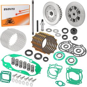 Banshee 350 Clutch Kit & Center Inner Hub & Outer Pressure Plate For Yamaha YFZ350 1987-2006 Heavy Duty Springs Kit & Complete Gasket Seal Clutch Push Rod