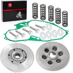 Clutch Center Inner Hub & Outer Pressure Plate & Heavy Duty Springs Gasket Kit For Yamaha Raptor 700 700R YFM700R YFM700 2006-2021 1S3-16351-00-00 1S3-16371-00-00 1S3-15462-00-00