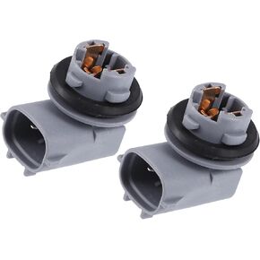 Motoforti Car Rear Bumper License Plate Light Bulb Socket, for Toyota Tacoma 2006-2007, Plastic, No.90075-60005, Gray, 2pcs