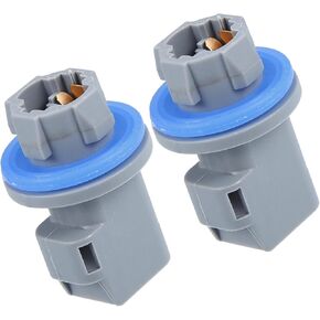 License Plate Tail Light Brake Lamp Light Socket No.F81Z13411AA for Ford F-150 2004-2021 Plastic Gray (Set of 2) Replacement