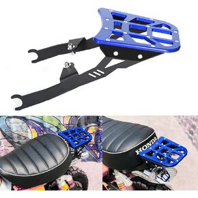 CNC Rear Seat Top Tail Rack Luggage Storage Cargo Holder Plate Compatible for Monkey 125 2018-2024 (Black)