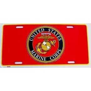 EagleEmblems United States Marine Corps License Plate (USMC)