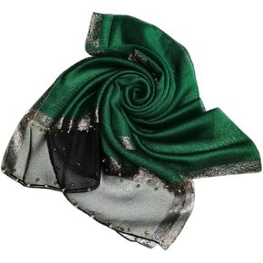 HURESON Lightweight Silk Scarf Elegant Soft Shawls and Wraps for Evening Dresses glitter Scarves for Women for All Seasons