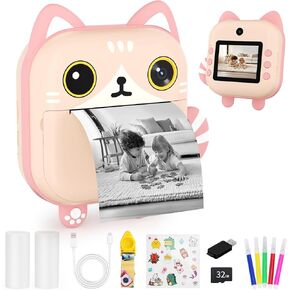 M2 Kids Print Camera Pink