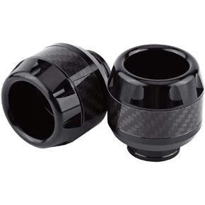 1 Pair of Carbon Fiber Motorcycle Front Fork Frame Sliders Crash for Most of Motorcycles, Motorbikes, Moped, Scooters.(Black)