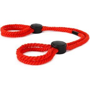 Adjustable Rope Handcuffs Bracelets for Women Handmade Braided Rope Hand Cuff Bracelets Cuffs Ankle Bracelet Couple Handcuffs Bracelets for Rave Body Accessories Jewelry