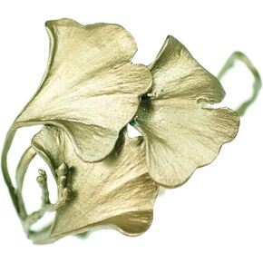 "Gingko" Bronze Cuff Bracelet by Michael Michaud for Silver Seasons