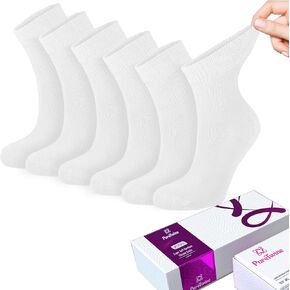 Ankle Women Diabetic Socks Bamboo Viscose Breathable Non Binding Soft Top Socks Neuropathy Socks for Ladies