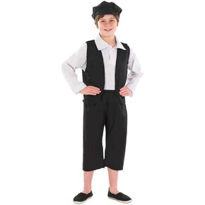 fun shack Victorian Boy Costume, Kids Historical Outfit, Boys Period Attire, Victorian Style Dress-Up, Medium