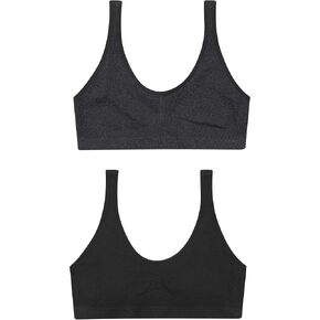 Hanes Girls' Seamless Comfortflex Fit Cozy Pullover Bra 2-Pack