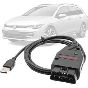 OBD2 Cable for VAG K+CAN Commander v1.4 Diagnostic Scanner Tool,Compatible with VAG/VW/Audi/Skoda/Seat Vehicles, Fit for ECU Programming Tool OBDII Code Reader