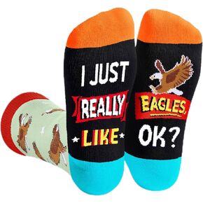 HAPPYPOP Eagles Gifts for Men - Funny Eagles Socks for Men Women, Eagles Gifts for Eagles Lovers