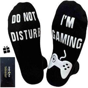 ZXGXLAW Do Not Disturb I'm Gaming Socks,Birthday Gifts For Men Boy Dad Teen Boys Gamer Fathers Day Christmas