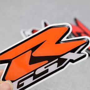 Motorcycle Fairing Kit Body Side Stickers Badge for Suzuki GSXR 1000 750 600 GSX-R K1 K2 K3 K4 K5 K6 K7 K8 K9 K10 Decals Emblem (Orange)