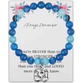 WSNANG Drama Theater Gift Comedy and Tragedy Masks Bracelet Drama Students Actor Actress Gift Performer Gift Theatre Lover Gift