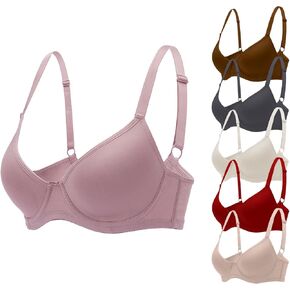 6pcs Pack Womens Underwear Push Up Bra for Women Comfortable Everyday Bras Lingerie Bralette