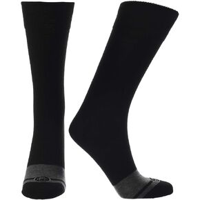 Doctor's Choice Flat Knit Dress Socks, Easy Stretch, Relaxed Top for Grey/Med.
