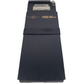 Posse Box - Deep-Bottom Cite Book Caddy CHP-51-BV · Black Vinyl Aluminum · 12-1/8" x 4-1/2" x 3/4" · Storage Organizer