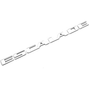 1x Escalade 3D Badge Letter Nameplate Sticker Fit for 15-22 Escalade Rear Liftgate Nameplate Emblem (Silver), OLASDG-02