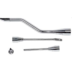 A-Team Performance - Shifter Lever Turn Signal Hazard Tilt Kit Car and Truck Billet in Chrome Column Dress Up Kit - Compatible with GM Columns Chevy Olds Buick from 1967-1994