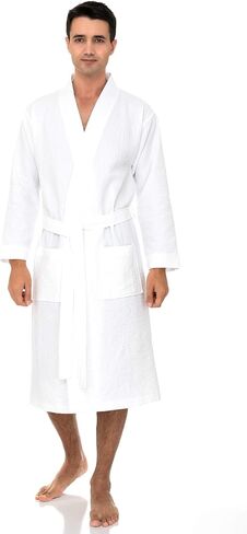 رداء رجالي من TowelSelections، رداء حمام سبا وافل، رداء حمام كيمونو ناعم in Kuwait