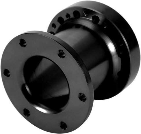 Acouto Steering Wheel Hub Spacer 3inch Car Steering Wheel Extension Spacer Aluminium Steering Wheel Hub Adapter Spacer Kit (Black) in Saudi Arabia