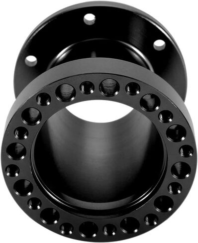 Acouto Steering Wheel Hub Spacer 3inch Car Steering Wheel Extension Spacer Aluminium Steering Wheel Hub Adapter Spacer Kit (Black) in Saudi Arabia
