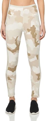 بنطال ضيق للنساء من adidas مقاس كبير Essentials 3-Stripes مموه مطبوع بطول 7/8 in Saudi Arabia