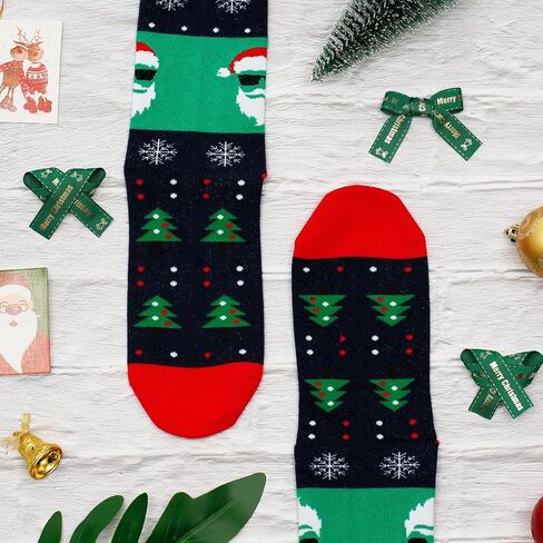 YEXIPO Funny Christmas Socks For Men Women Crew Socks Unisex Novelty Christmas Gifts in Kuwait