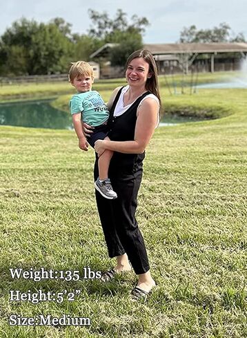 Happy Sailed Womens Casual Sleeveless Front Button Loose Jumpsuits Stretchy Knit Jumpers Long Pants Romper with Pockets in Saudi Arabia