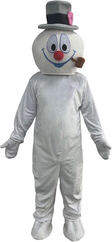 The Snowman Mascot Costume Christmas Performance Outfit Adult in Saudi Arabia