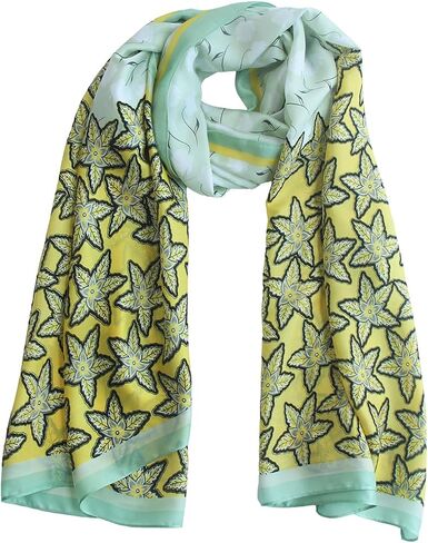 Pokeedioty Scarfs for Women Long Floral Print Scarf Fashion Scaves Head Scarf Lightweight Sunscreen Shawls in Kuwait