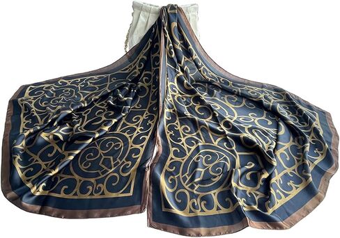 Pokeedioty Scarfs for Women Long Floral Print Scarf Fashion Scaves Head Scarf Lightweight Sunscreen Shawls in Kuwait