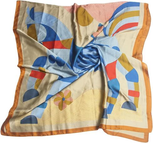 Pokeedioty Scarfs for Women Long Floral Print Scarf Fashion Scaves Head Scarf Lightweight Sunscreen Shawls in Kuwait