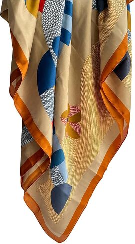 Pokeedioty Scarfs for Women Long Floral Print Scarf Fashion Scaves Head Scarf Lightweight Sunscreen Shawls in Kuwait