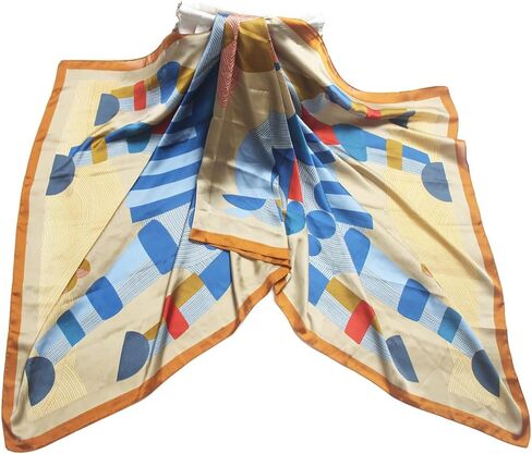 Pokeedioty Scarfs for Women Long Floral Print Scarf Fashion Scaves Head Scarf Lightweight Sunscreen Shawls in Kuwait