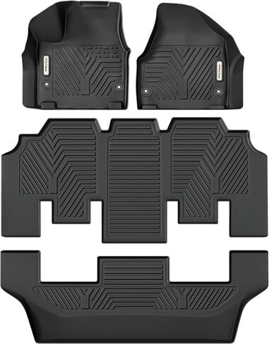 YITAMOTOR Tesla Model Y Floor Mats 2020-2024 Full Set Custom Fit All-Weather Cargo Liners Rear Cargo Automotive Model Y Floor Liners Interior Accessories, Black in Kuwait