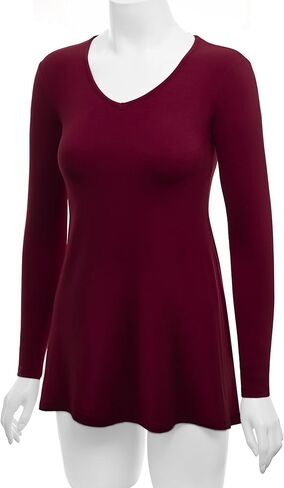 تونيك نسائي بأكمام طويلة ورقبة واسعة من Lock and Love in Kuwait