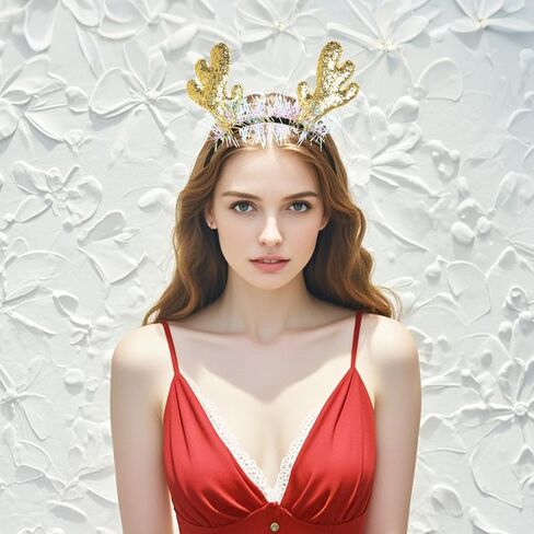 عصابات رأس عيد الميلاد من هويوواك مكونة من قطعتين من قرون الغزلان in Kuwait