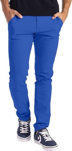 WESTACE Mens Chino Pants Slim Fit Casual Classic Flat Front Stretch Flex Cotton Chino Khaki Pants Sizes 30W-40W in Saudi Arabia