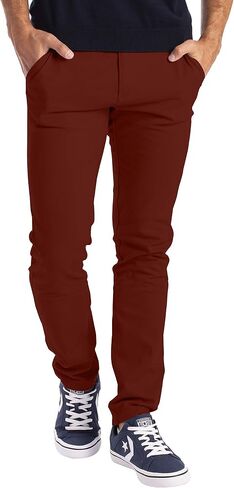 WESTACE Mens Chino Pants Slim Fit Casual Classic Flat Front Stretch Flex Cotton Chino Khaki Pants Sizes 30W-40W in Saudi Arabia