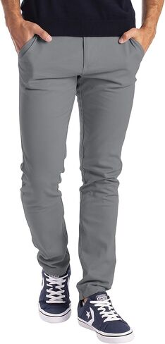 WESTACE Mens Chino Pants Slim Fit Casual Classic Flat Front Stretch Flex Cotton Chino Khaki Pants Sizes 30W-40W in Saudi Arabia