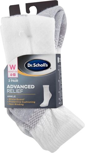 Dr. Scholl's Women's Advanced Diabetic Blisterguard Socks-2 & 3 Pair Packs-Non-Binding Cushioned Comfort in Saudi Arabia