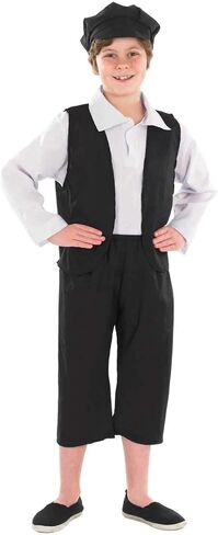 fun shack Victorian Boy Costume, Kids Historical Outfit, Boys Period Attire, Victorian Style Dress-Up, Medium in Saudi Arabia