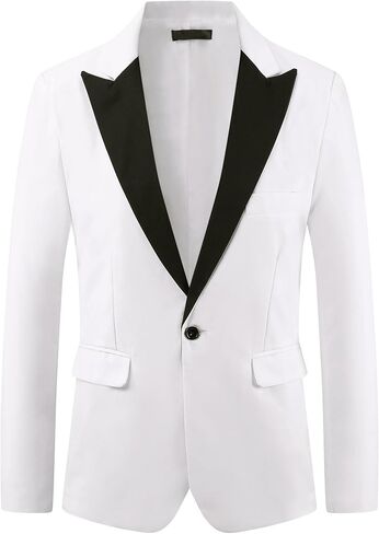 Lars Amadeus Tuxedo Jackets for Men's Peak Lapel Blazers Classic Single Breasted Sports Coats Suit Jackets in Saudi Arabia
