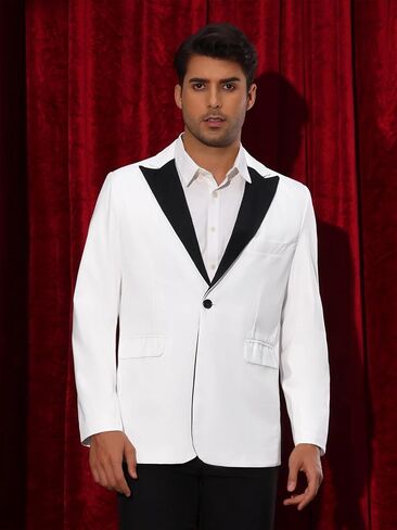 Lars Amadeus Tuxedo Jackets for Men's Peak Lapel Blazers Classic Single Breasted Sports Coats Suit Jackets in Saudi Arabia
